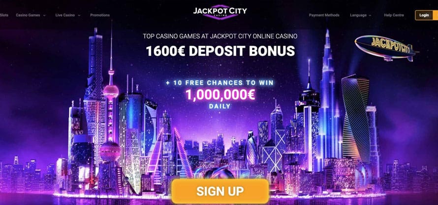 Jackpot City Casino: Gói Tiền Thưởng Chào Mừng €1,600