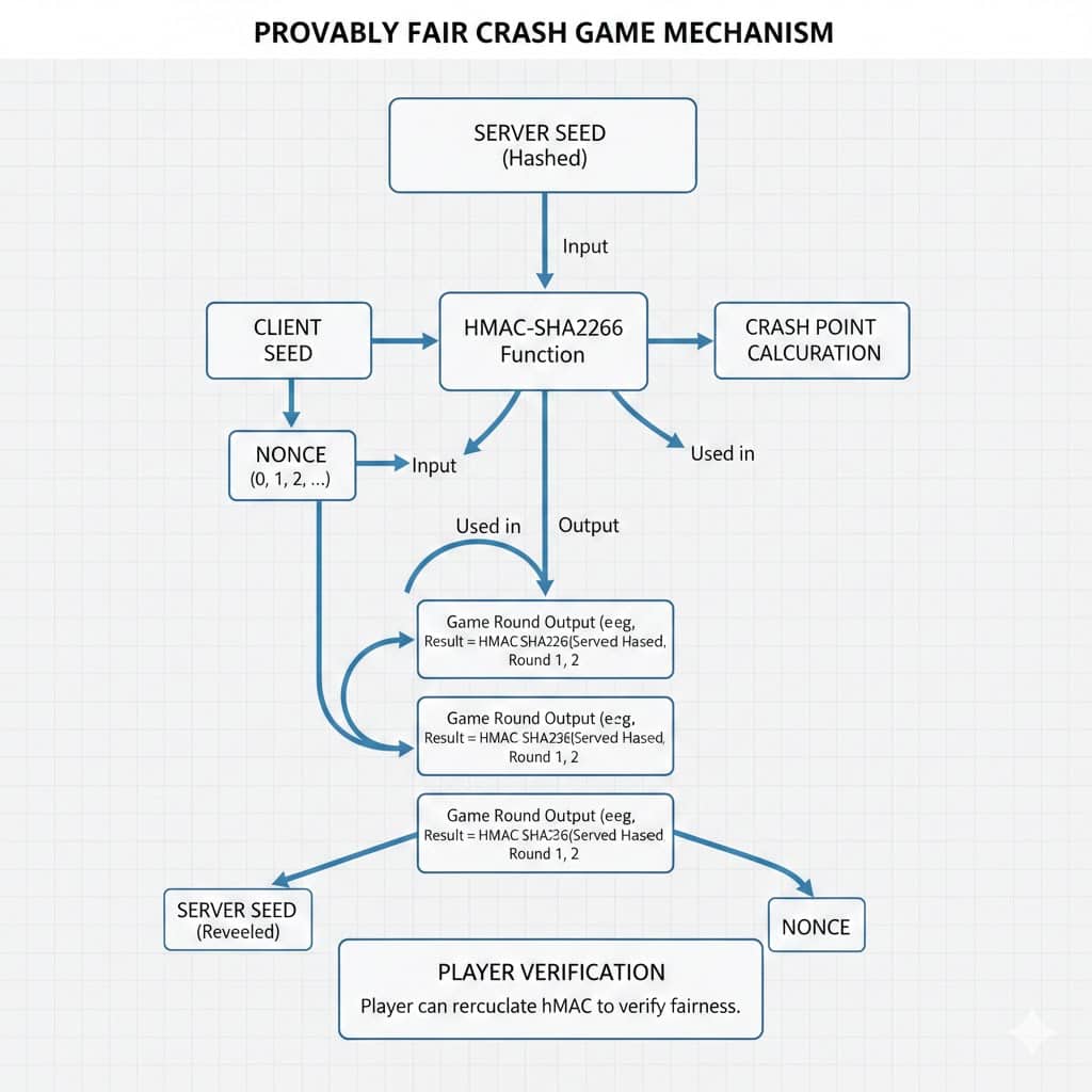 Provably Fair Crash Gambling: The Math Behind the Multiplier (2026 Guide)